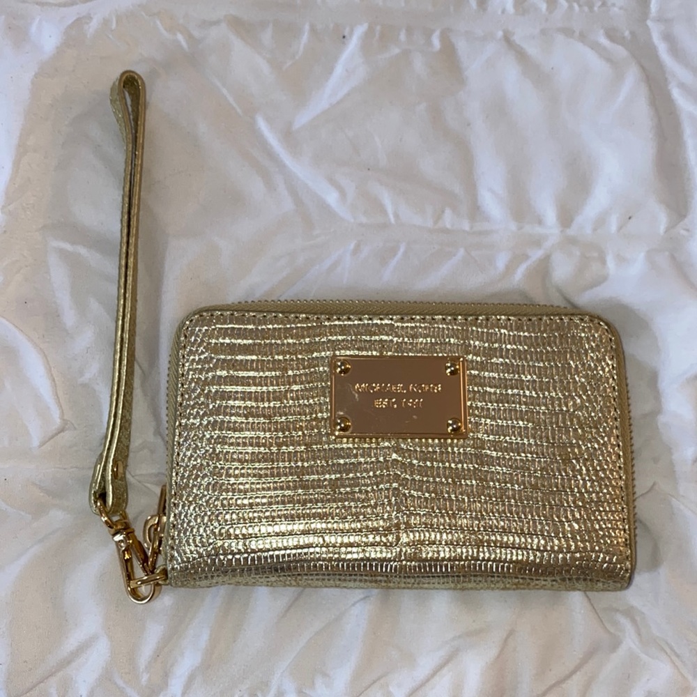 Michael Kors Gold Wristlet